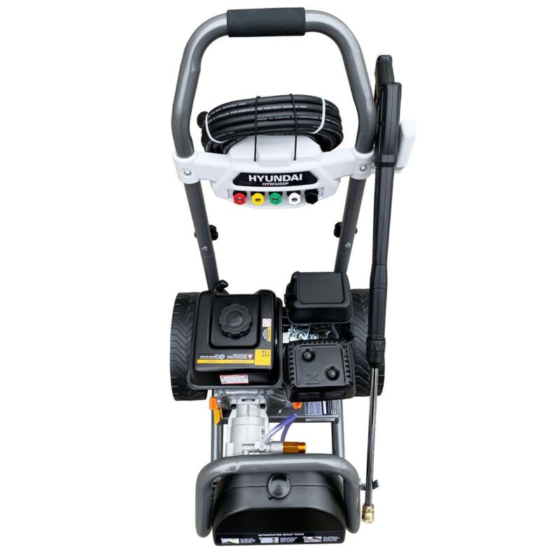 Hyundai 3400psi / 234 bar Petrol Pressure Washer 10m Hose & Detergent Tank HYW3400P - Image 6