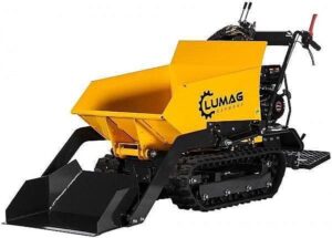 Lumag MD500HPROS 500kg Petrol Crawler Mini Dumper / Tracked Barrow With Shovel